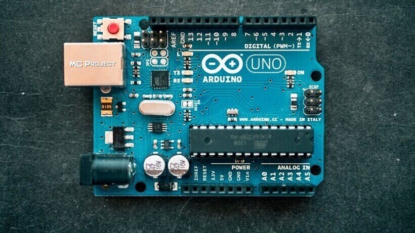 Project Arduino Digital Voltmeter 7 Segment Max 5 VDC