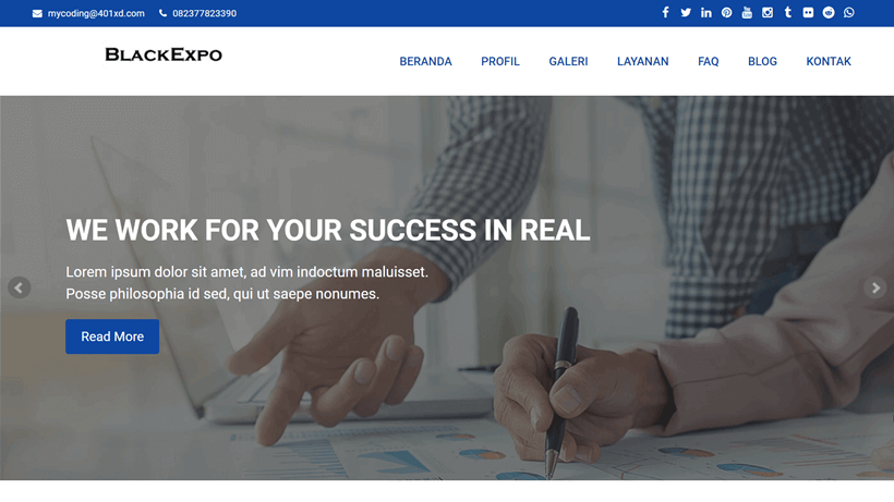 Website Tokoh Publik dan Profil Perusahaan (Consultant)