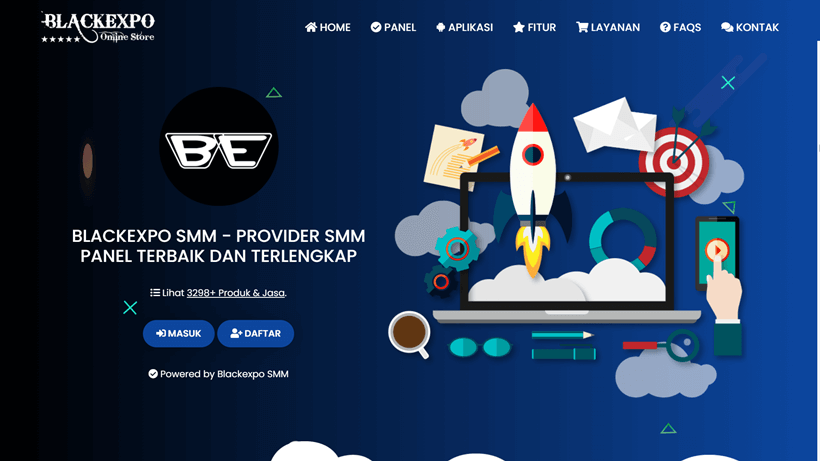 3 Template Landing Page Web Blackexpo SMM Panel